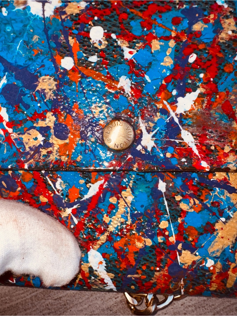 Louis Vuitton, one of a kind reinvented Sarah wallet converted Crossbody vintage - Picture 7 of 15